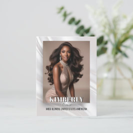 Elegant Sunburst Pageant Promo Postcard ポストカード