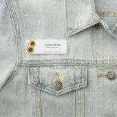 Elegant Sunflower Eucalyptus Florist 名札 (インサイチュ)