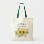 Elegant Sunflower Eucalyptus Rustic Bridesmaid トートバッグ<br><div class="desc">Elegant Sunflower Eucalyptus Rustic Bridesmaid Tote Bag.
Give your bridal party a tote bag that'll make them feel totally flattered! These totes come customized to say anything that you'd like. For further customization,  please click the "customize further" link and use our design tool to modify this template.</div>