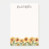 Elegant Sunflower Garden ポストイット (正面)