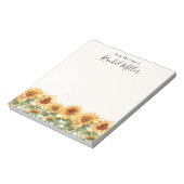 Elegant Sunflower Garden From The Desk Of ノートパッド (回転)