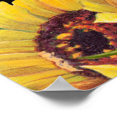 Elegant Sunflowers and Foliage Birthday Party ポスター (角)