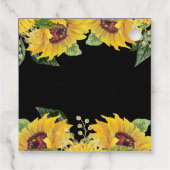 Elegant Sunflowers and Foliage Thanksgiving Party フェイバータグ (裏面)