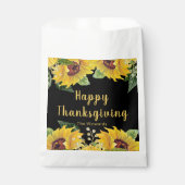 Elegant Sunflowers and Foliage Thanksgiving Party フェイバーバッグ (正面)