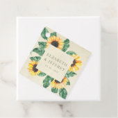 Elegant Sunflowers Garden Floral Wedding フェイバータグ (インサイチュ)