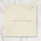 Elegant Sunflowers Garden Floral Wedding フェイバータグ (裏面)