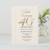 Elegant Surprise 40th Birthday 招待状 (スタンド正面)