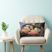 Elegant Sushi Plate Cushion – Taste of Tradition ランバークッション (椅子)