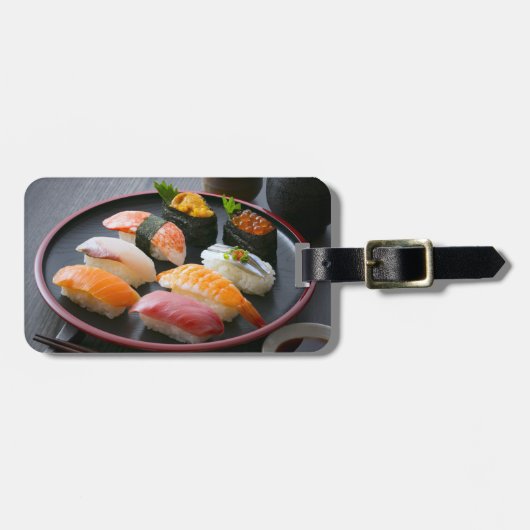 Elegant Sushi Selection – Traditional Japanese Lug ラゲッジタグ (正面横)