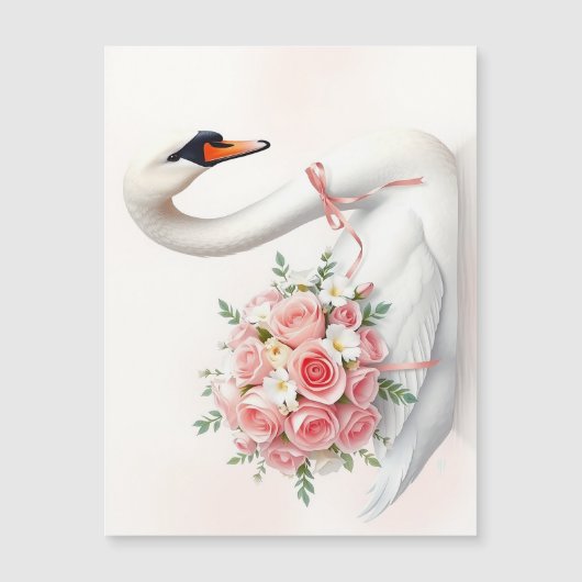 Elegant Swan with Roses (正面)