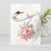 Elegant Swan with Roses 案内状 (スタンド正面)
