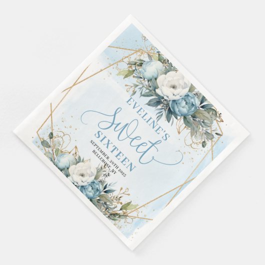 Elegant Sweet 16th Dusty Blue Greenery Table  (コーナー)