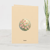 Elegant Sweet Pea Birth Month Flower カード (裏面)