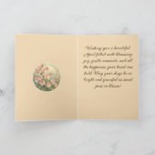 Elegant Sweet Pea Birth Month Flower カード (内部)