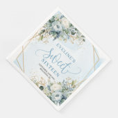 Elegant Sweet Sixteen 16 Dusty Blue Floral Party  (コーナー)