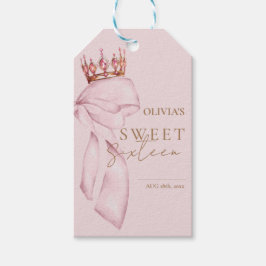 Elegant Sweet Sixteen Birthday ギフトタグ