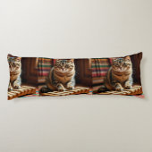 Elegant Tabby Cat Music Moment – Body Pillow ボディピロー (裏面)