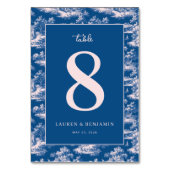 Elegant Table Number 8 Invitation テーブルナンバー (裏面)
