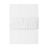 Elegant Tailored Grey Watercolor Stripes Monogram 招待状ベリーバンド (裏面例)