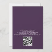 Elegant Tangled Lanterns Budget QR Code Wedding 招待状 (裏面)