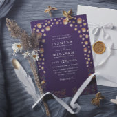 Elegant Tangled Lanterns Modern Minimalist Wedding 招待状