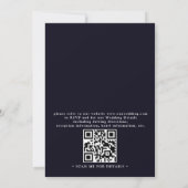 Elegant Tangled Lanterns Modern QR Code Wedding 招待状 (裏面)