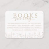 Elegant Taupe Books for Baby Card エンクロージャーカード (正面)