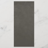 Elegant Taupe Floral Wedding Menu メニュー (裏面)