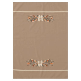 Elegant Taupe “Thanksgiving Leaves” Tablecloth テーブルクロス