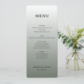 Elegant Taupe Wedding Menu メニュー (スタンド正面)