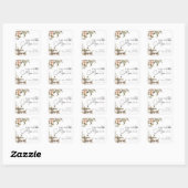 Elegant Tea Party Baby Shower スクエアシール (シート)