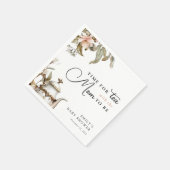 Elegant Tea Party Baby Shower スタンダードカクテルナプキン (角)