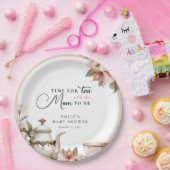 Elegant Tea Party Baby Shower ペーパープレート (パーティー)