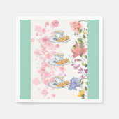Elegant Tea Party Vibes スタンダードカクテルナプキン (正面)