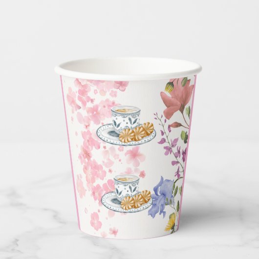 Elegant Tea Party Vibes 紙コップ (正面)