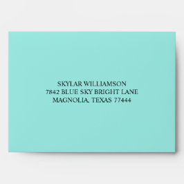 Elegant Teal Baby Shower 封筒