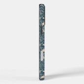 Elegant Teal Botanical Swirl Seamless Pattern Case-Mate iPhoneケース (裏面 / 右)