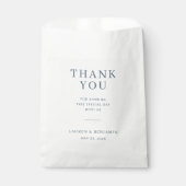 Elegant Teal Gratitude Note フェイバーバッグ (正面)