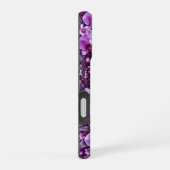 Elegant Teal Iris Flowers Custom iPhone 16ケース (右側面)