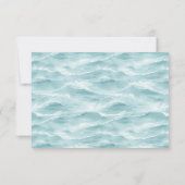Elegant Teal Minimalist RSVP (裏面)