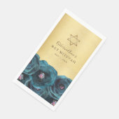Elegant Teal Rose Floral Gold Bat Mitzvah (コーナー)