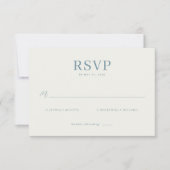 Elegant Teal RSVP Card (正面)