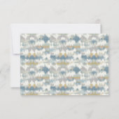 Elegant Teal RSVP Card (裏面)