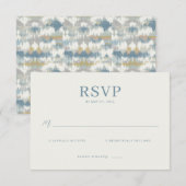 Elegant Teal RSVP Card (正面/裏面)