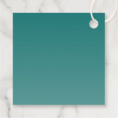 Elegant Teal Thank You Card フェイバータグ (裏面)