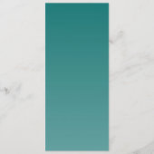 Elegant Teal Wedding Menu メニュー (裏面)