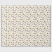 Elegant Teardrop Ornament Minimal Christmas  ラッピングペーパー (フラット)