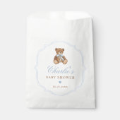 Elegant Teddy Bear Baby Shower Decor フェイバーバッグ (正面)