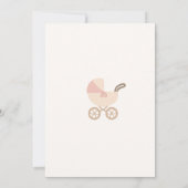 Elegant Teddy Bear Baby Shower Invitation  招待状 (裏面)