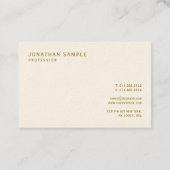 Elegant Template Business Cards Gold Text Luxury 名刺 (裏面)